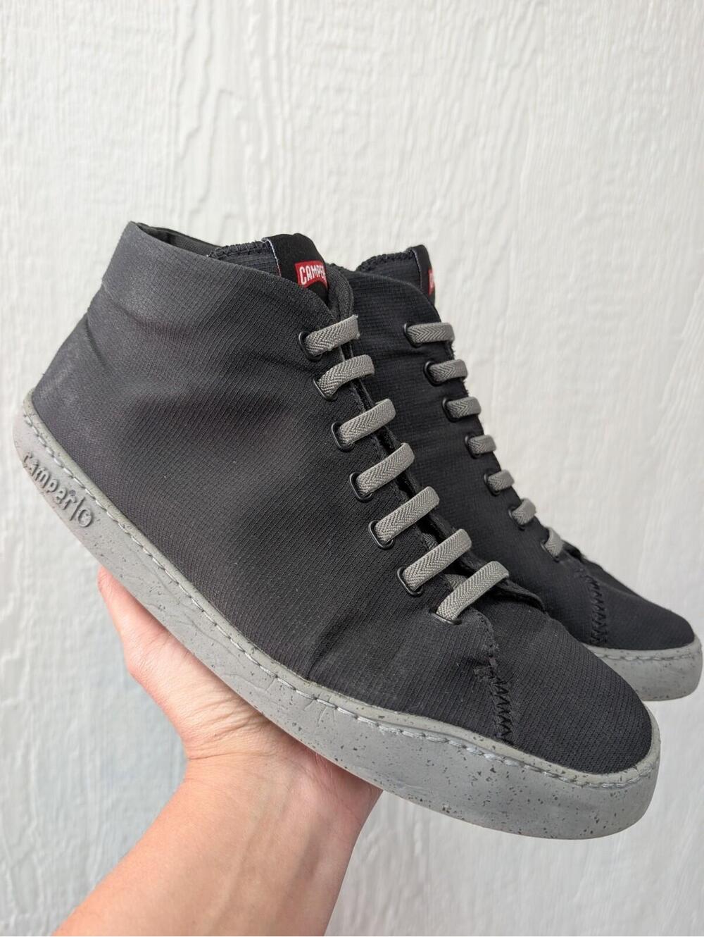CAMPER Peu Touring Black Textile Sneaker Boots Men's Size EU 45 US 11.5